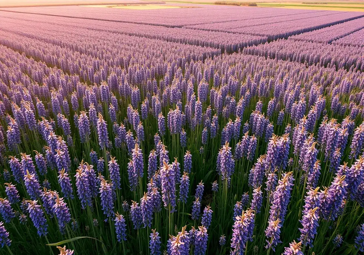 Flax field in the Egyptian Nile Delta
