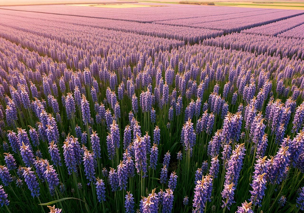 Flax field in the Egyptian Nile Delta