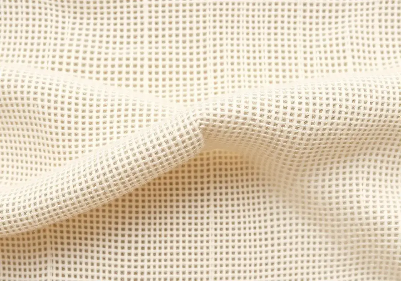 Natural linen fabric texture woven from flax fiber