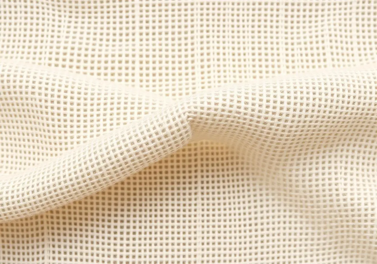 Natural linen fabric texture woven from flax fiber